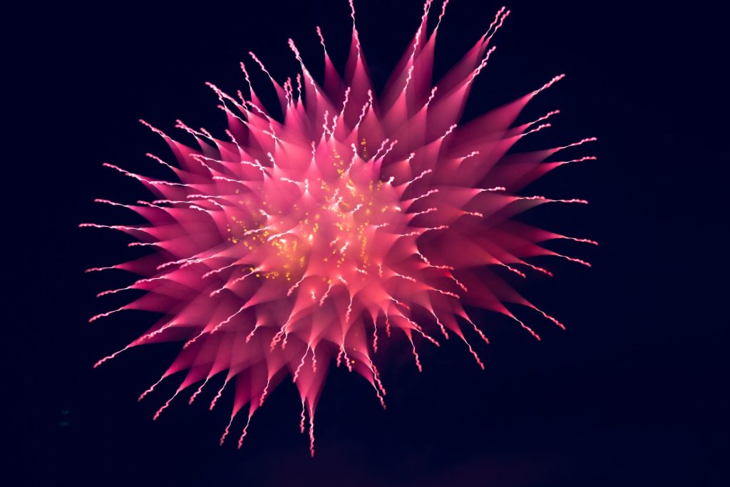 a large firework explosion