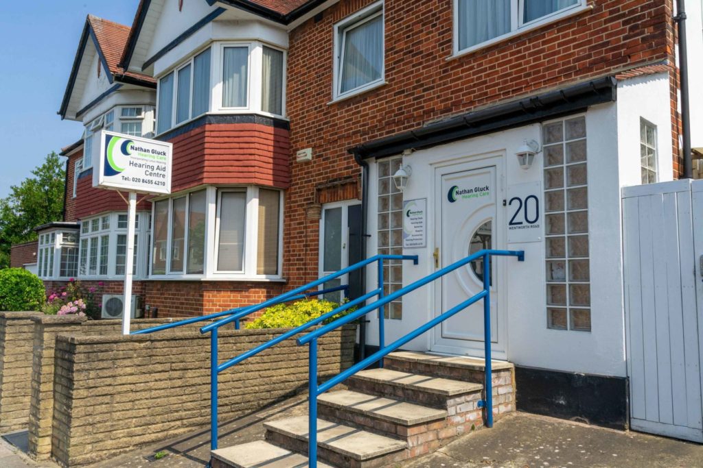 view of Nathan Gluck Hearing Care Golders Green clinic from outside