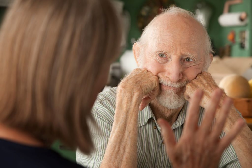 talking face to face with the hearing impaired