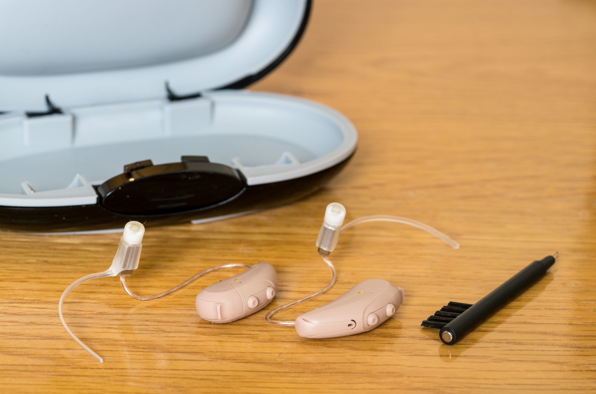 cleaning a hearing aid